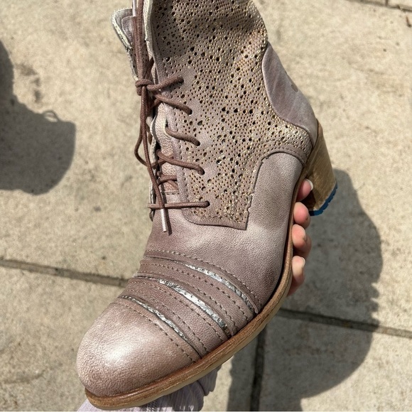 [8.5] Felmini Designer Real Leather Heeled Boot Made In Portugal Tan Brown - Picture 7 of 14